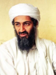 Oszama bin Laden arcképe